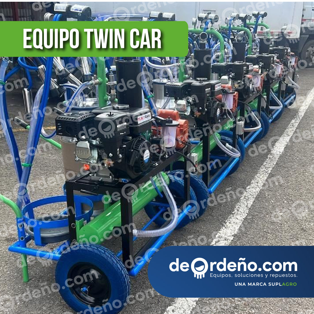 Equipo de Ordeño 🐄 1 y 2 puestos - Twin Car Linea Premium + ENVIO GRATIS 🚚