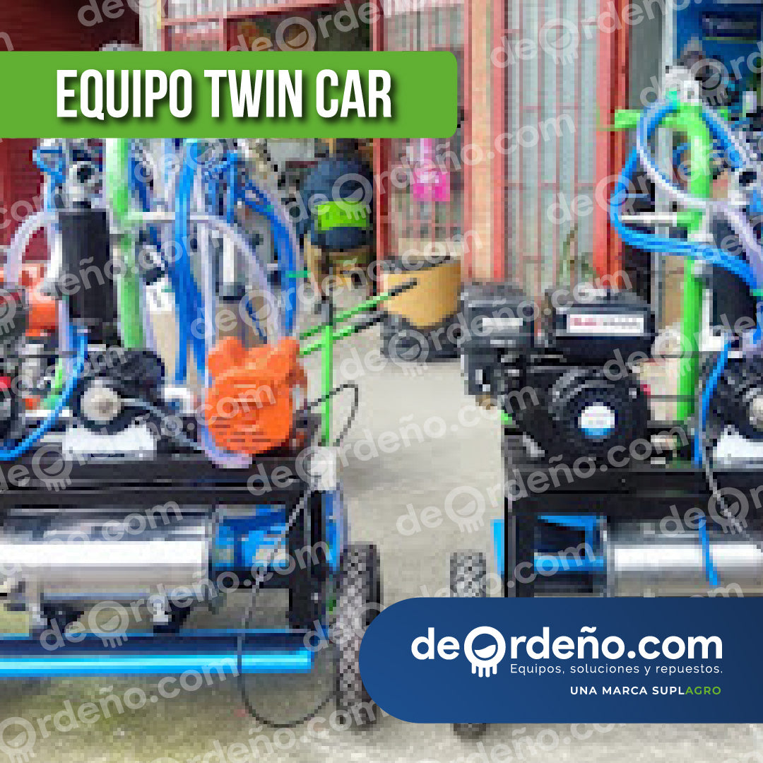 Equipo de Ordeño 🐄 1 y 2 puestos - Twin Car Linea Premium + ENVIO GRATIS 🚚