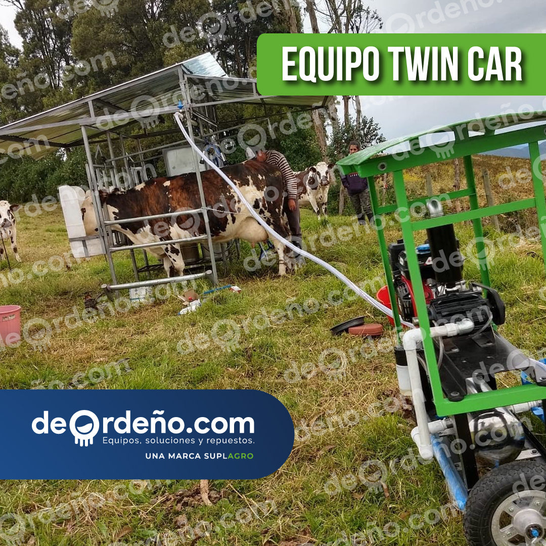 Equipo de Ordeño 🐄 1 y 2 puestos - Twin Car Linea Premium + ENVIO GRATIS 🚚