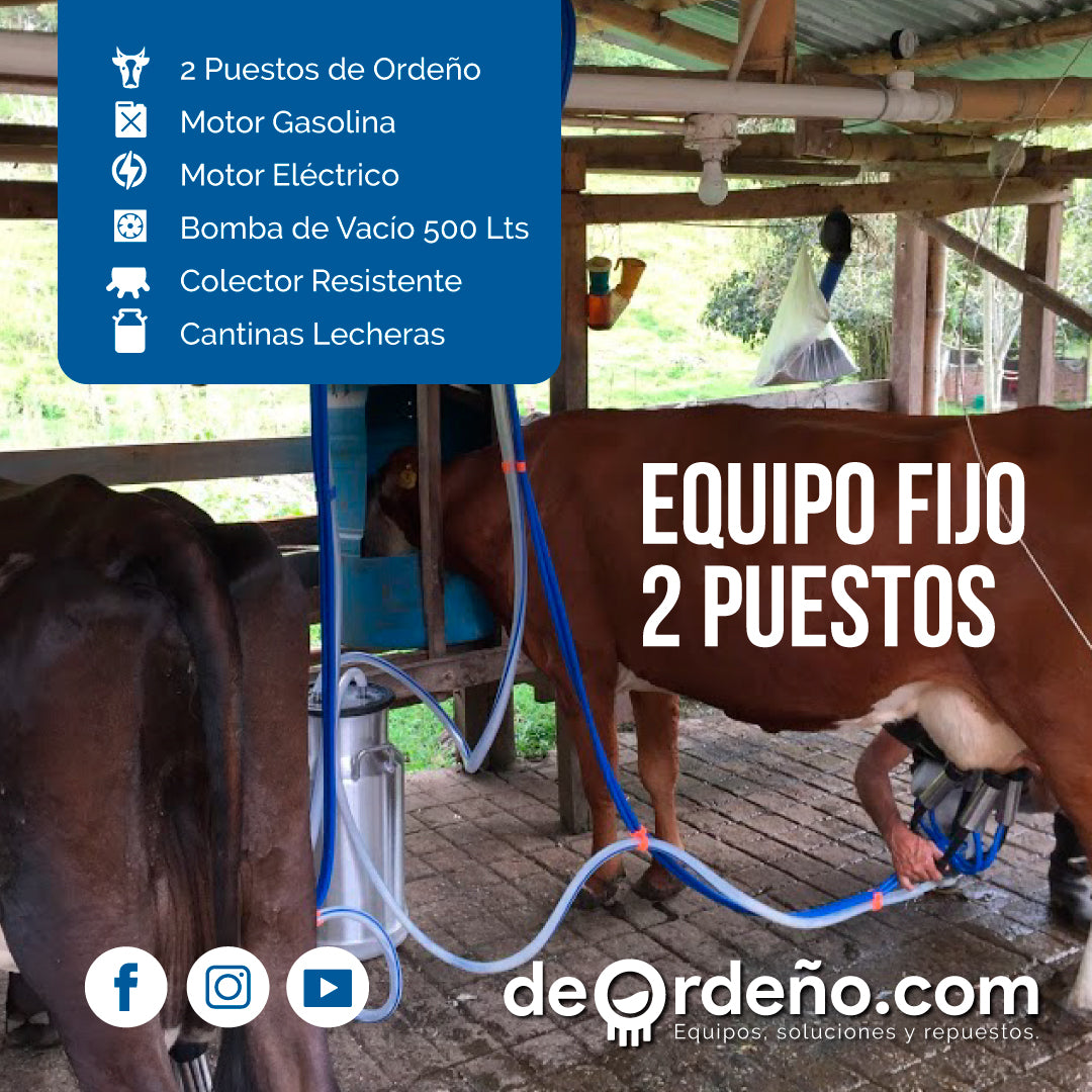 Equipo de Ordeño Fijo para Vacas 🐄🐄🐄