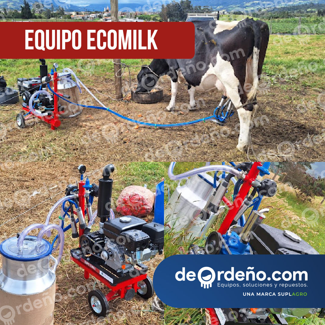 Equipo de Ordeño 1 y 2 puestos - Eléctrico o Gasolina -  Eco Milk + OBSEQUIO + PAGUE AL RECIBIR 🚚